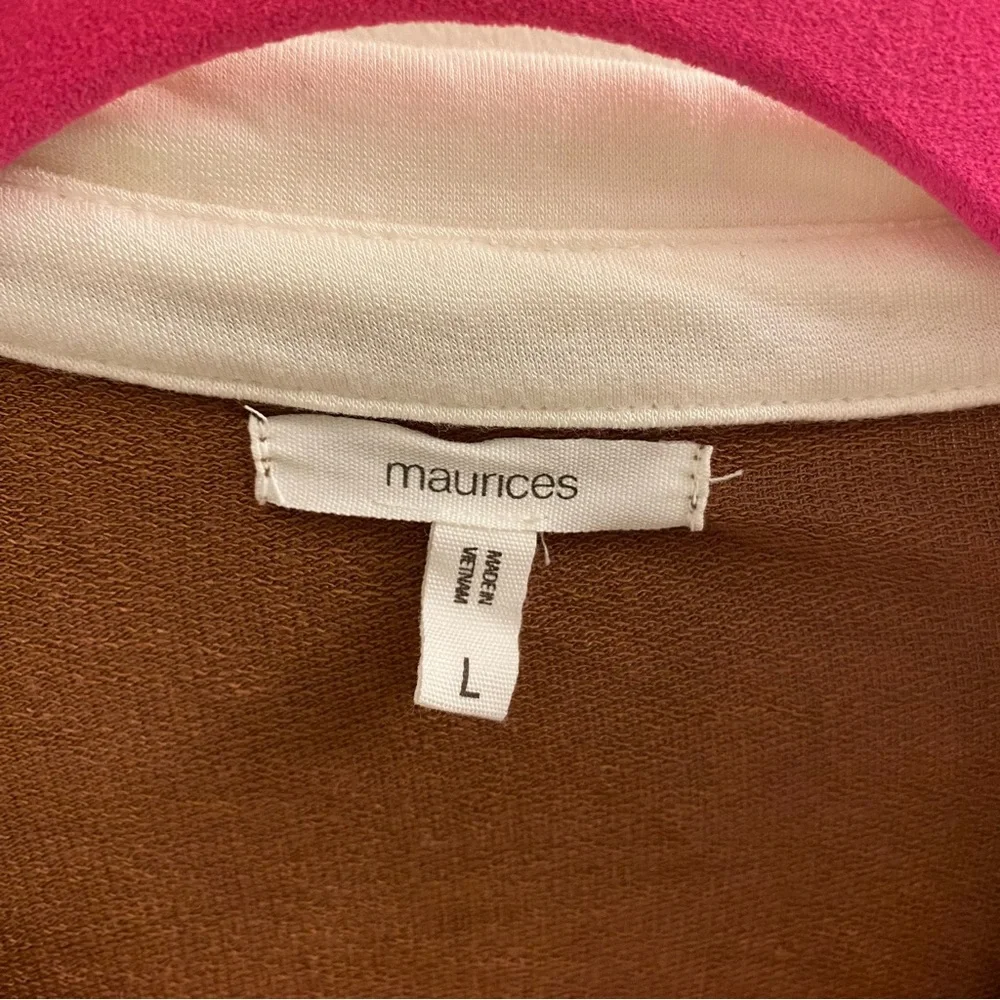 Maurices Rugby Colorblock Henley Tee Size L - Picture 3 of 5